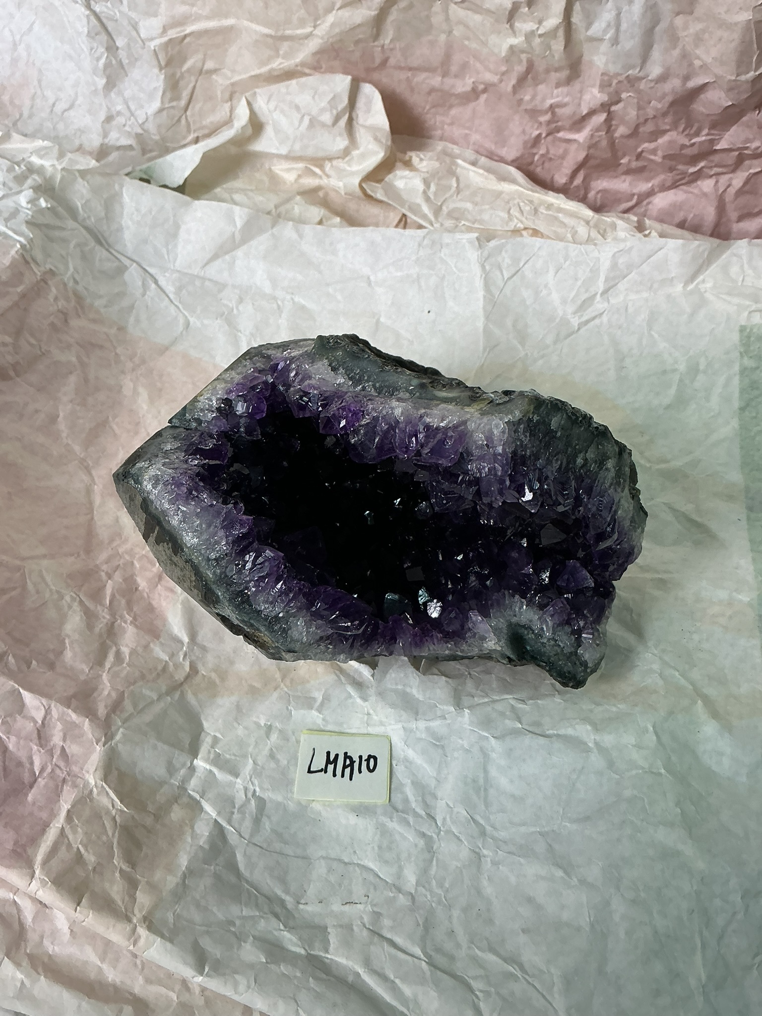 ZB337 LMA10 水晶聚寶盆 1-1.5kg