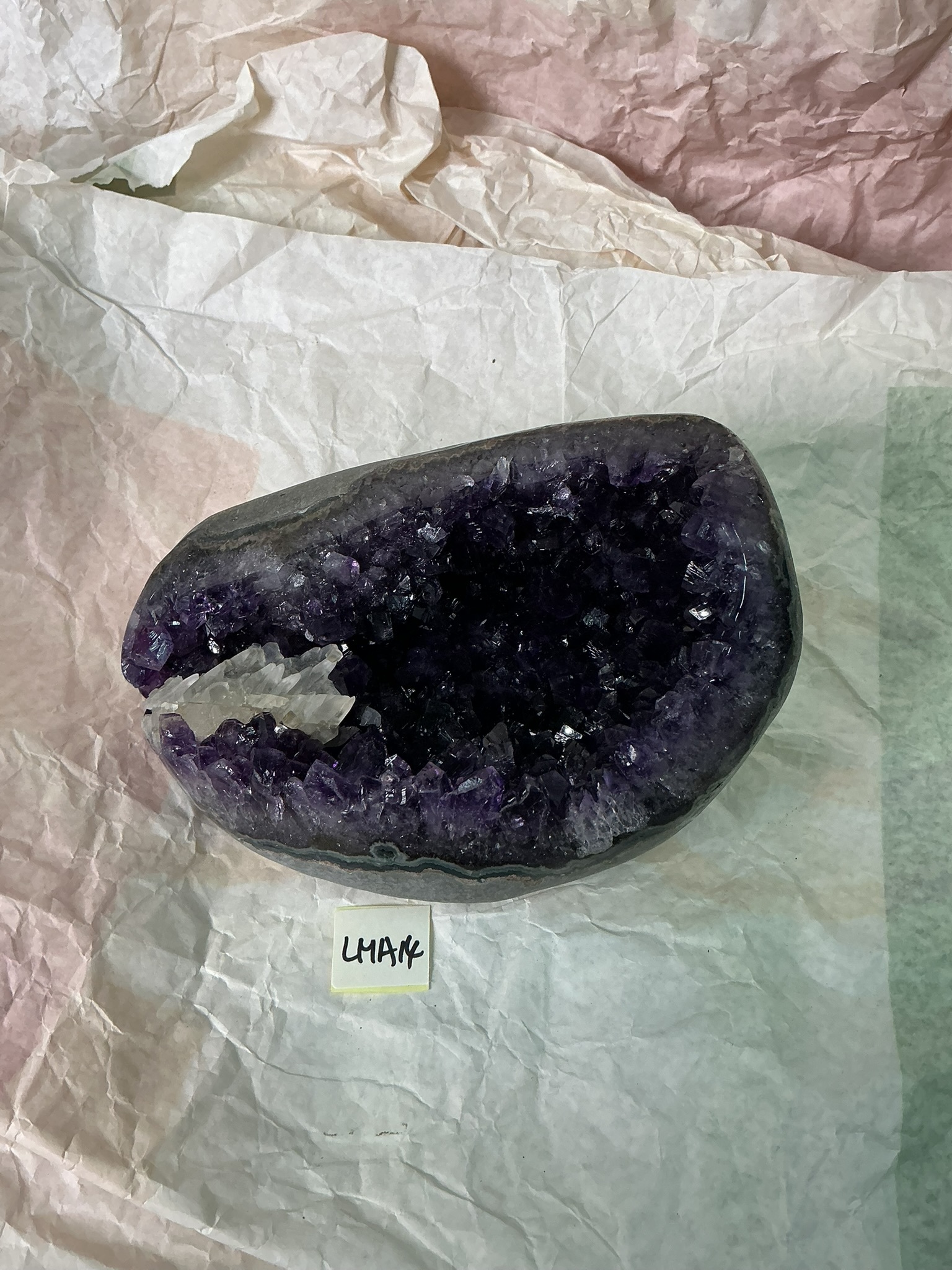 ZB341 LMA14 水晶聚寶盆 1-1.5kg