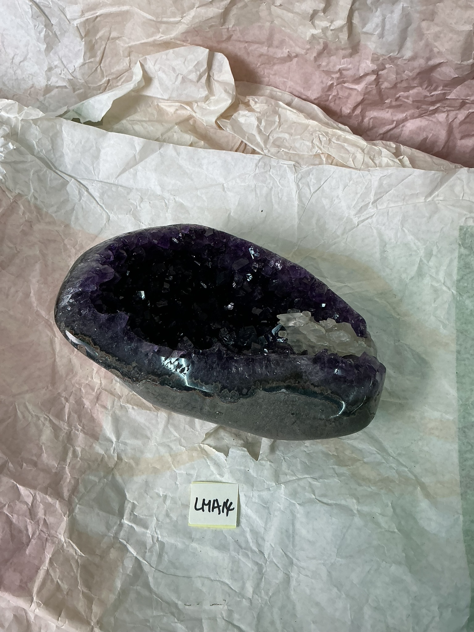 ZB341 LMA14 水晶聚寶盆 1-1.5kg