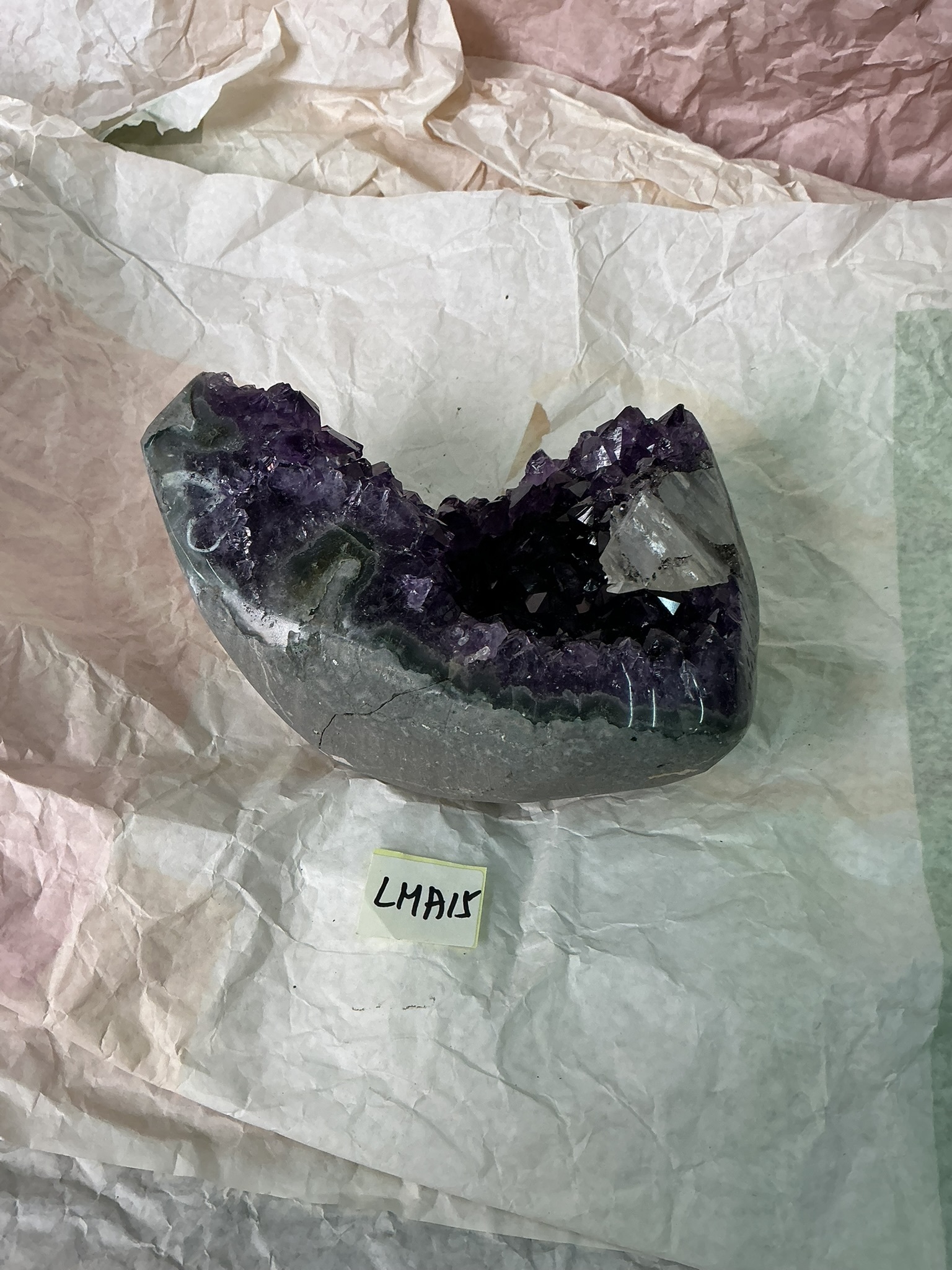 ZB342 LMA15 水晶聚寶盆 1-1.5kg