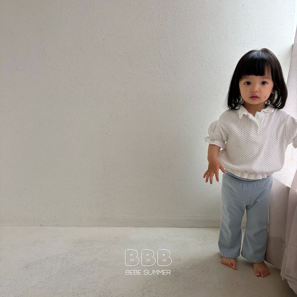 正韓夏bella_bambina 嫩嬰/小童兩色粉嫩色喇叭褲