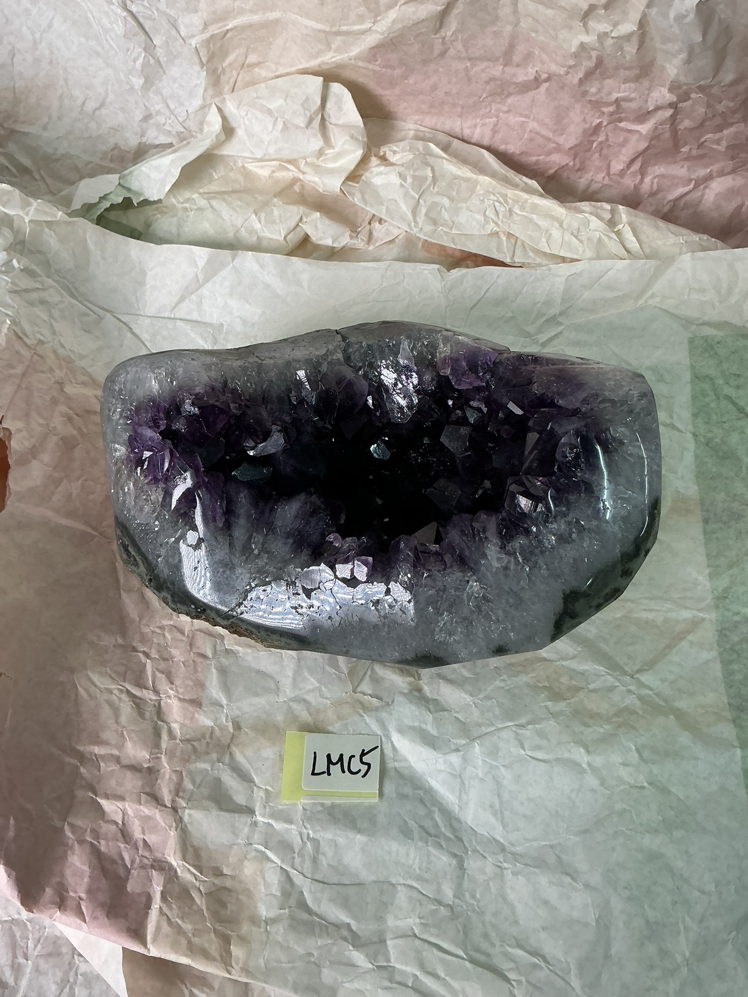 ZB373 LMC5 水晶聚寶盆 2.4-3.2kg