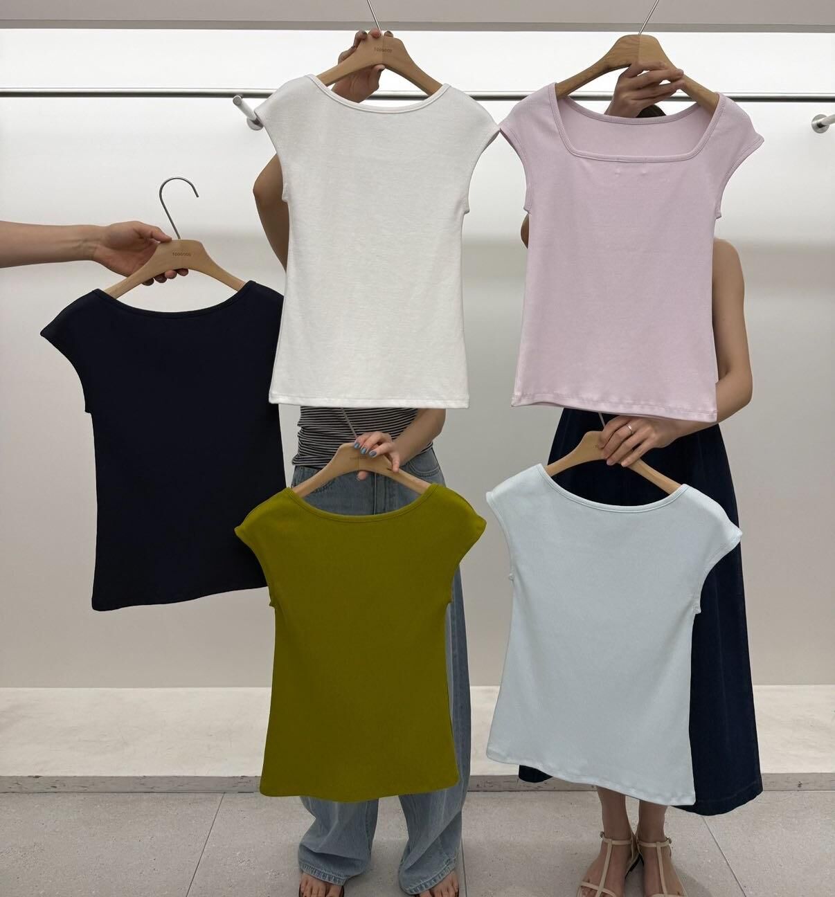 TG6125 公主方領無袖上衣