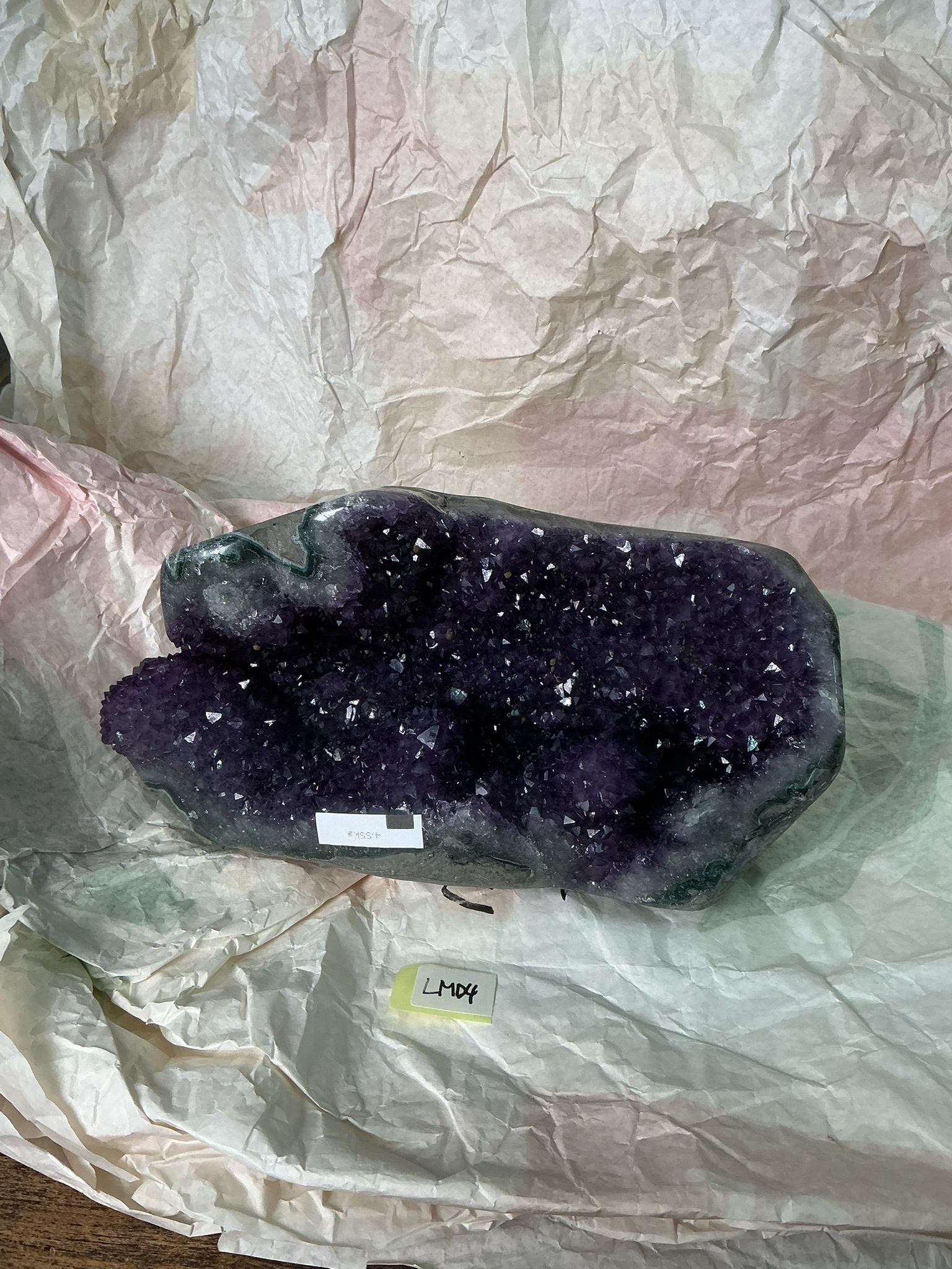 ZB382 LMD4 水晶聚寶盆 3.3-4.5kg