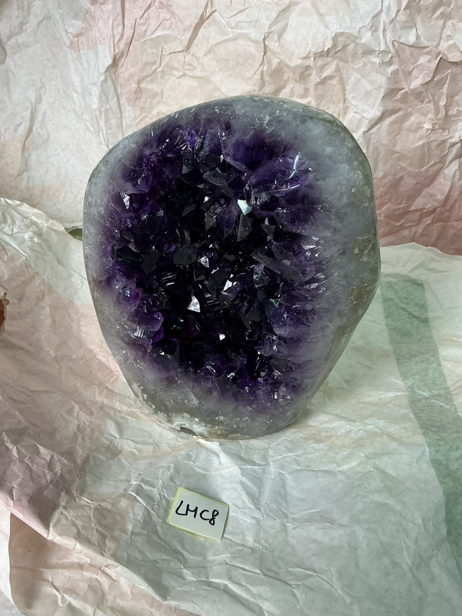 ZB376 LMC8 水晶聚寶盆 2.4-3.2kg