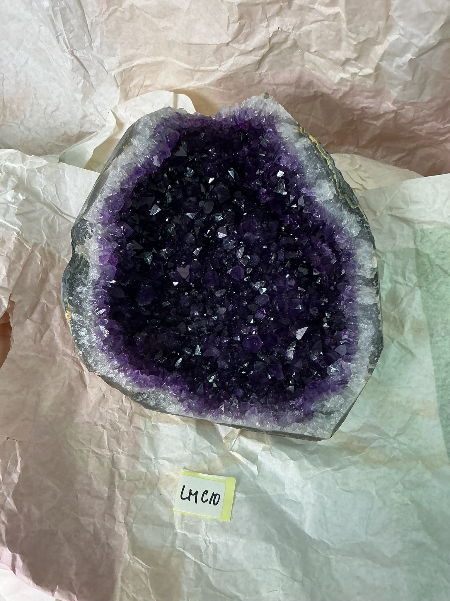 ZB378 LMC10 水晶聚寶盆 2.4-3.2kg