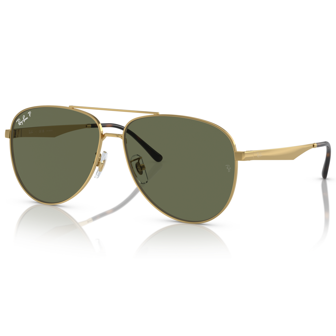 【RayBan】RB3712D 001/9A-62mm 雙槓飛官框太陽眼鏡 (偏光鏡片)