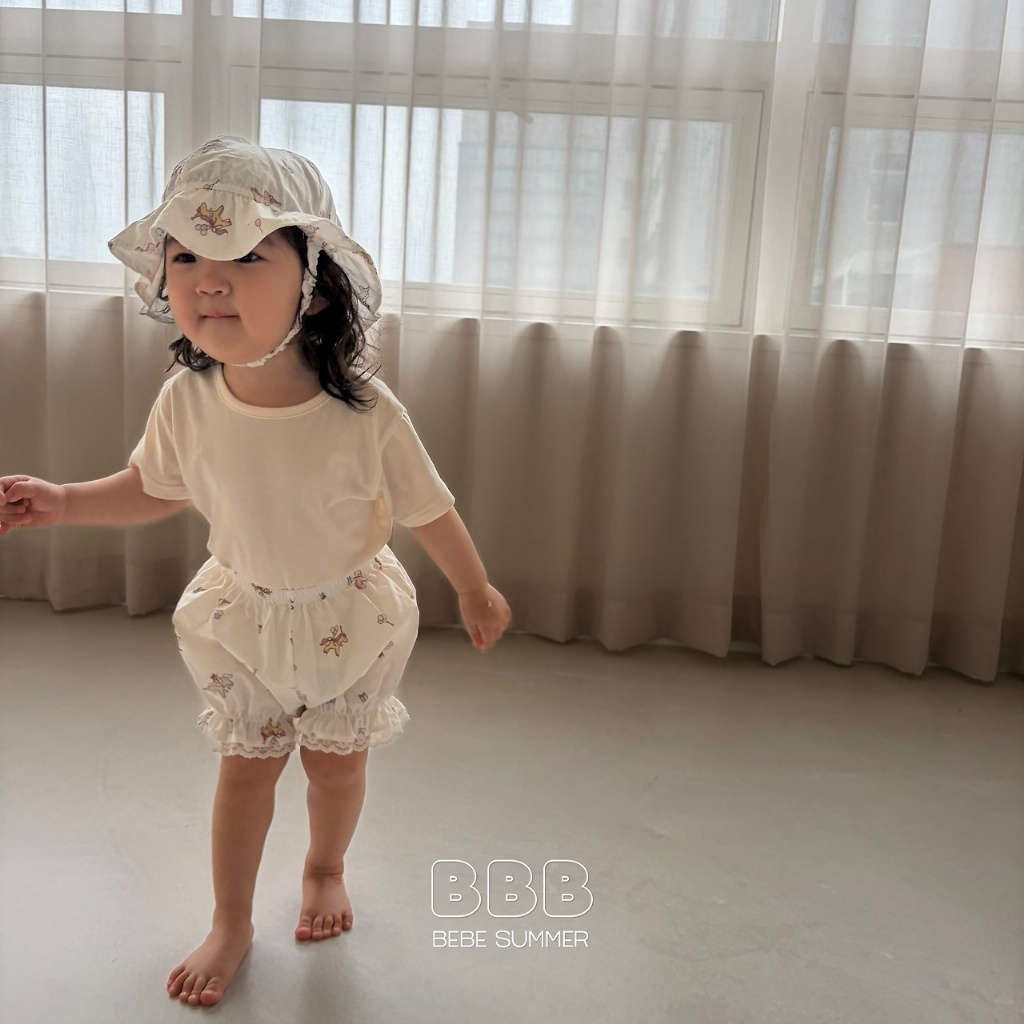 正韓夏bella_bambina 小狗小馬遮陽帽