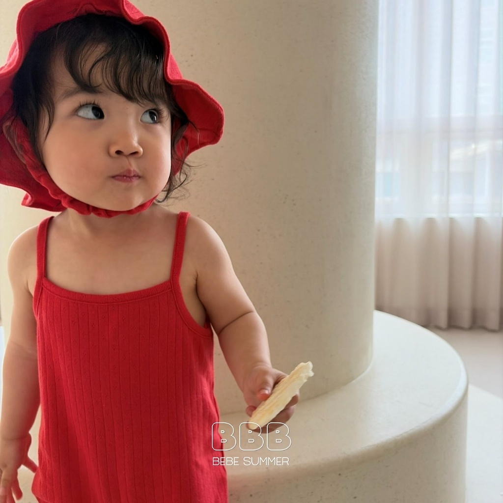 正韓夏bella_bambina 三色鬆緊遮陽帽