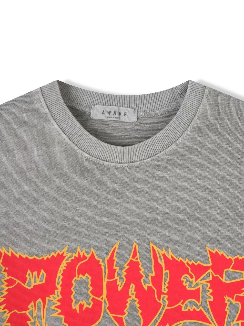洗水英文字短袖Tee AWAVE-003T
