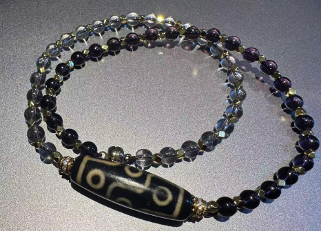 ZC005 九眼天珠水晶項鍊