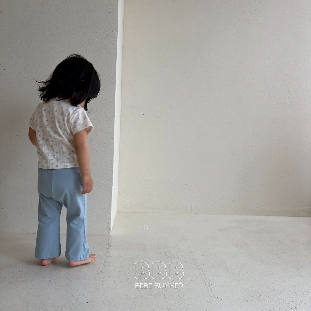 正韓夏bella_bambina 嫩嬰/小童兩色小熊抓皺上衣
