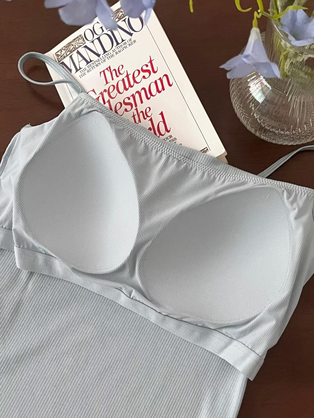 VA6103 莫代爾胸墊平口背心