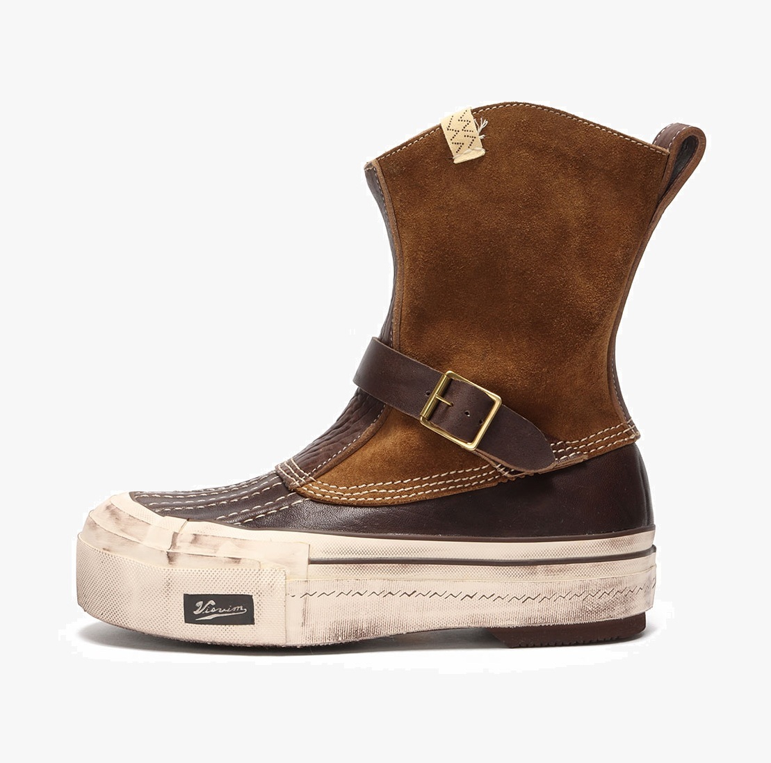 LAST PCS: VISVIM DECOY LOGGER BOOTS-FOLK - DK.BROWN SIZE 9 PRE ORDER ITEM (預訂中)