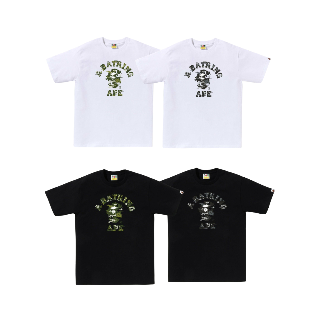『日本連線中』2026SS A BATHING APE BAPE MULTI PIXEL CAMO COLLEGE TEE 小頭 像素 短T 1M30110035