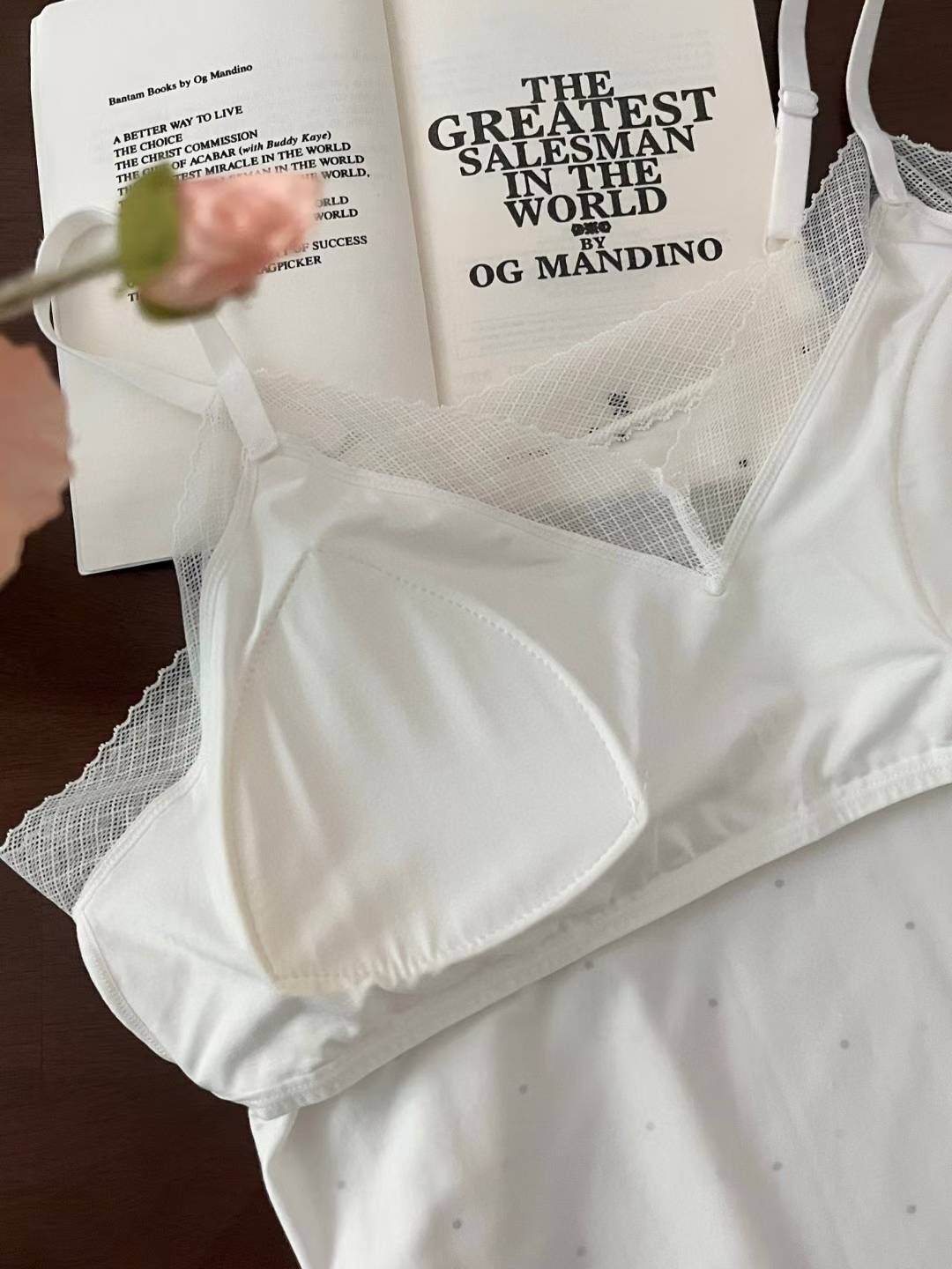 VA6119 點點紗邊吊帶睡衣