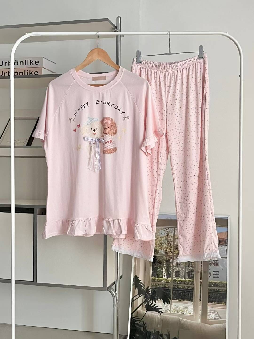 VA6123 粉紅狗狗睡衣