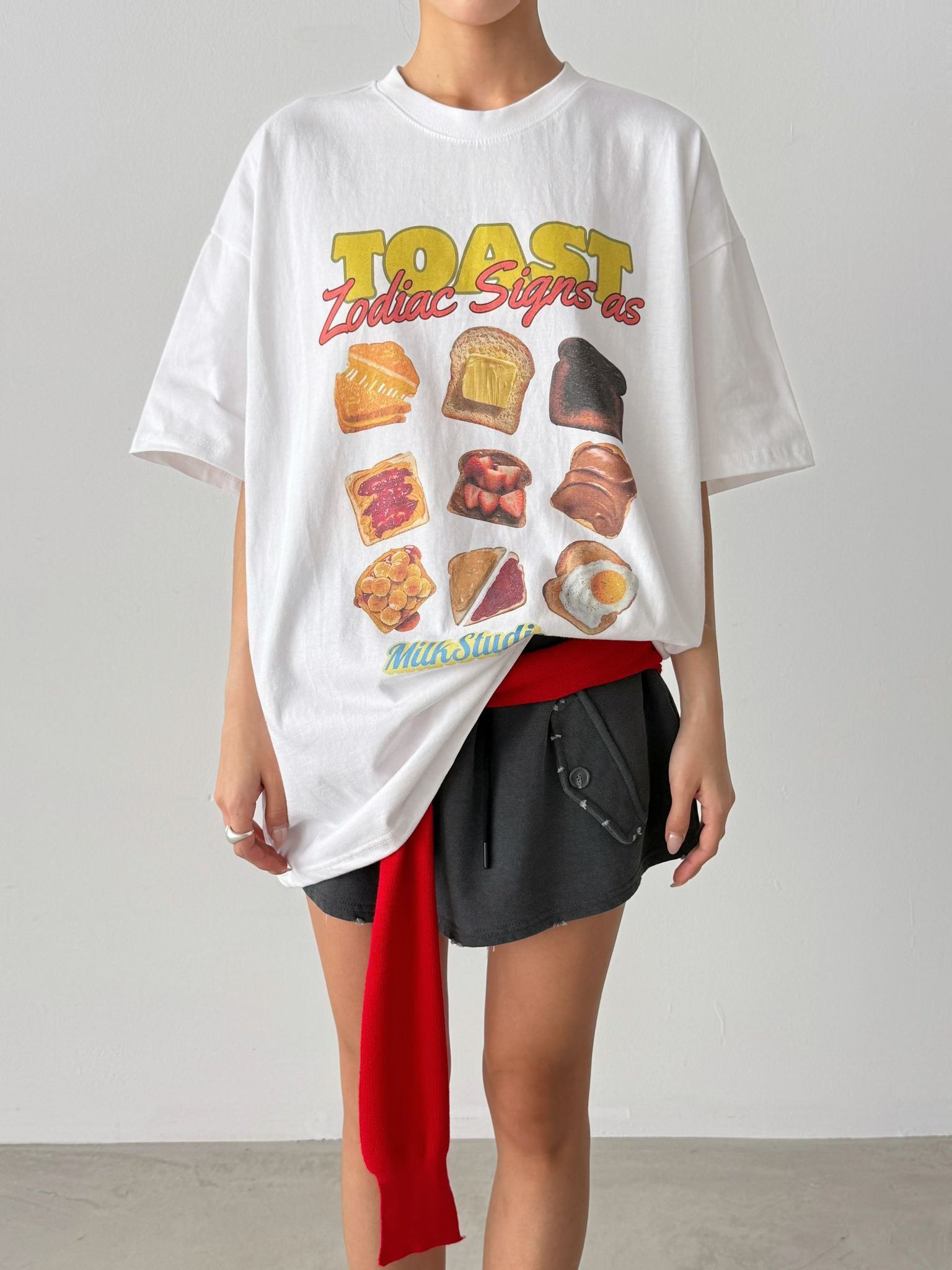 英文字圖案短袖Tee AWAVE-001T