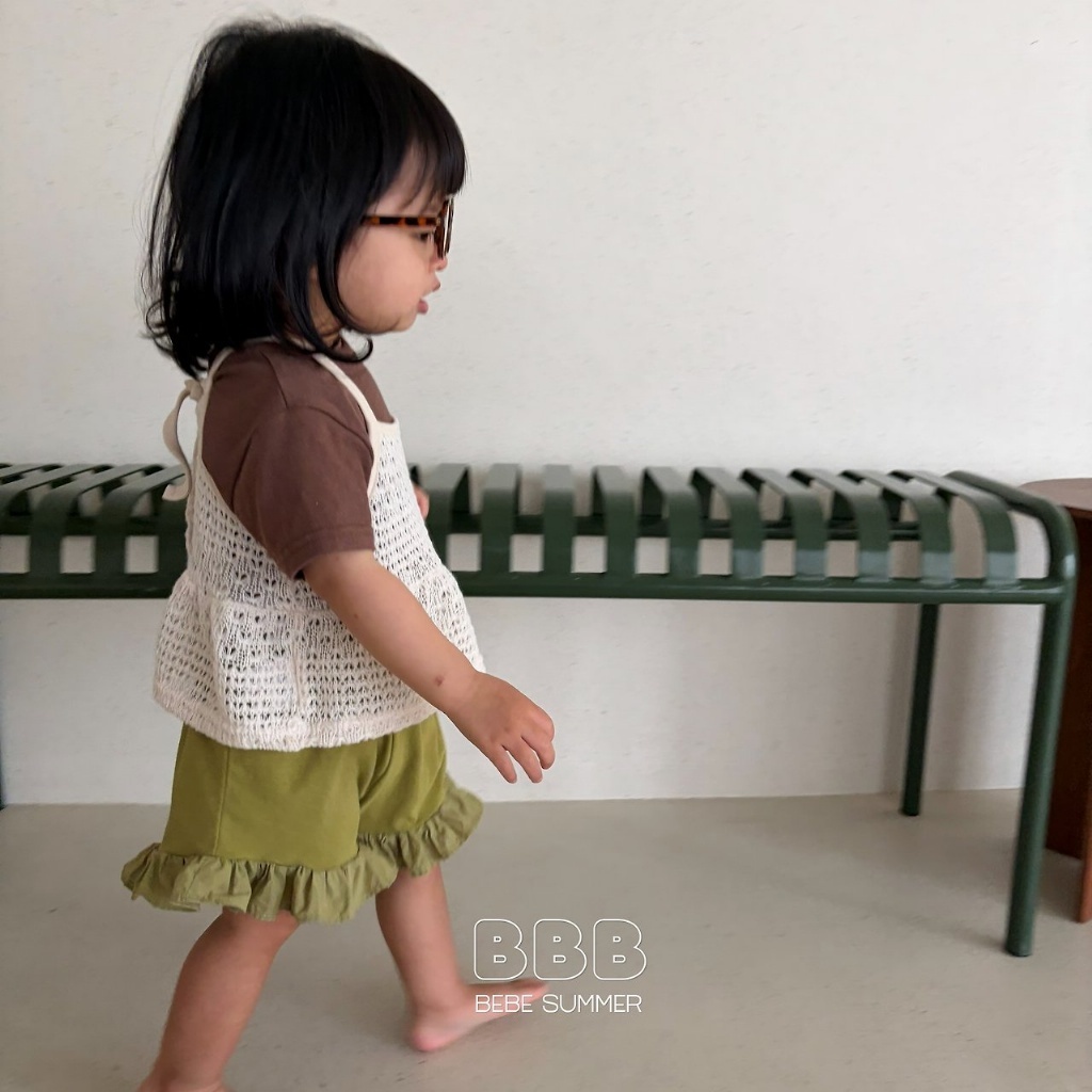 正韓夏bella_bambina 嫩嬰小童兩色大浪花短褲