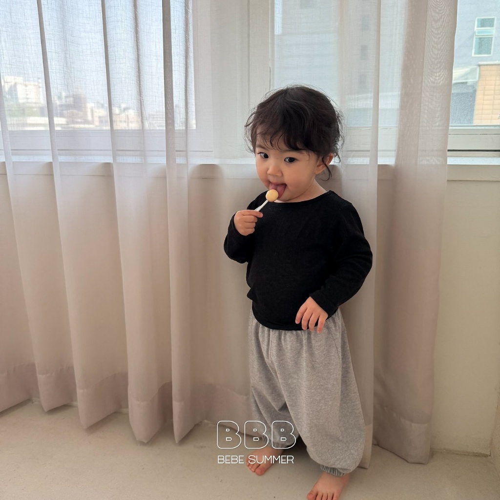 正韓夏bella_bambina 嫩嬰小童三色運動縮口長褲