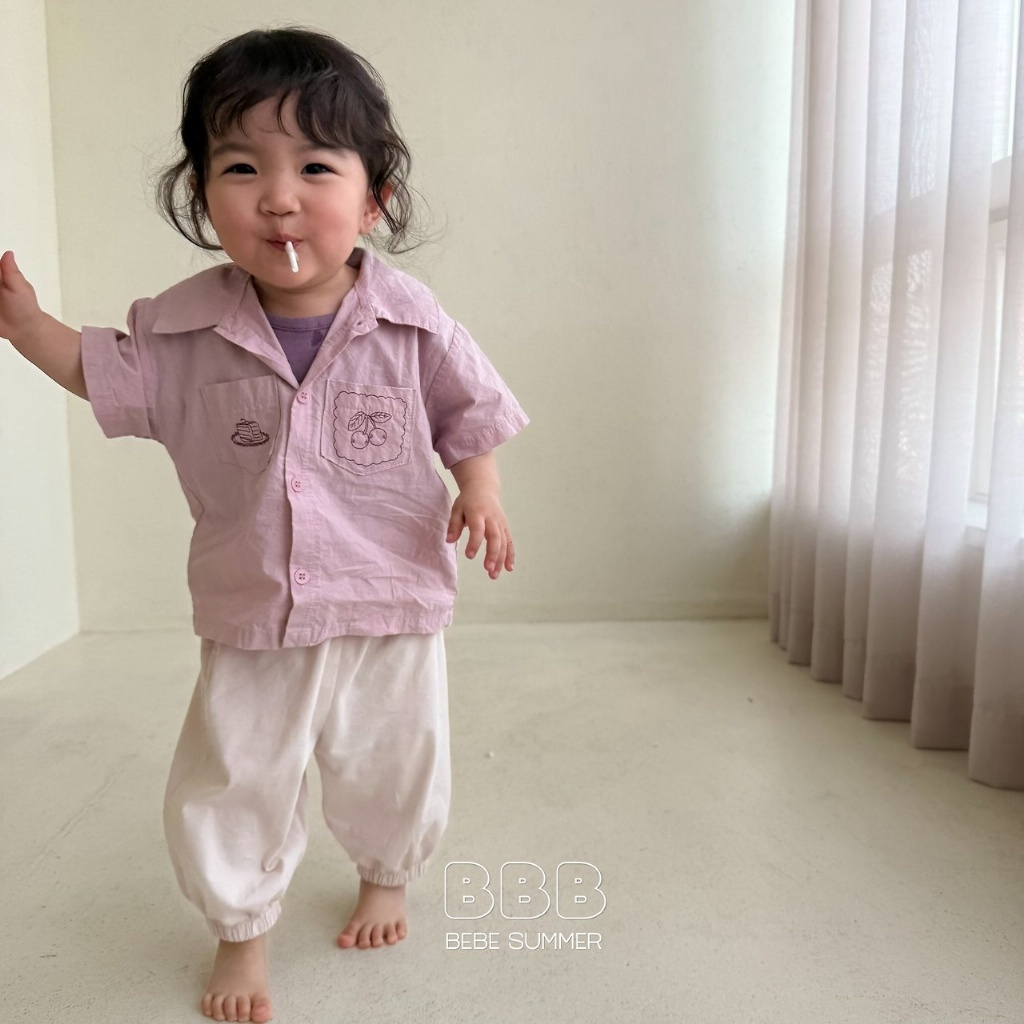 正韓夏bella_bambina 嫩嬰小童三色運動縮口長褲