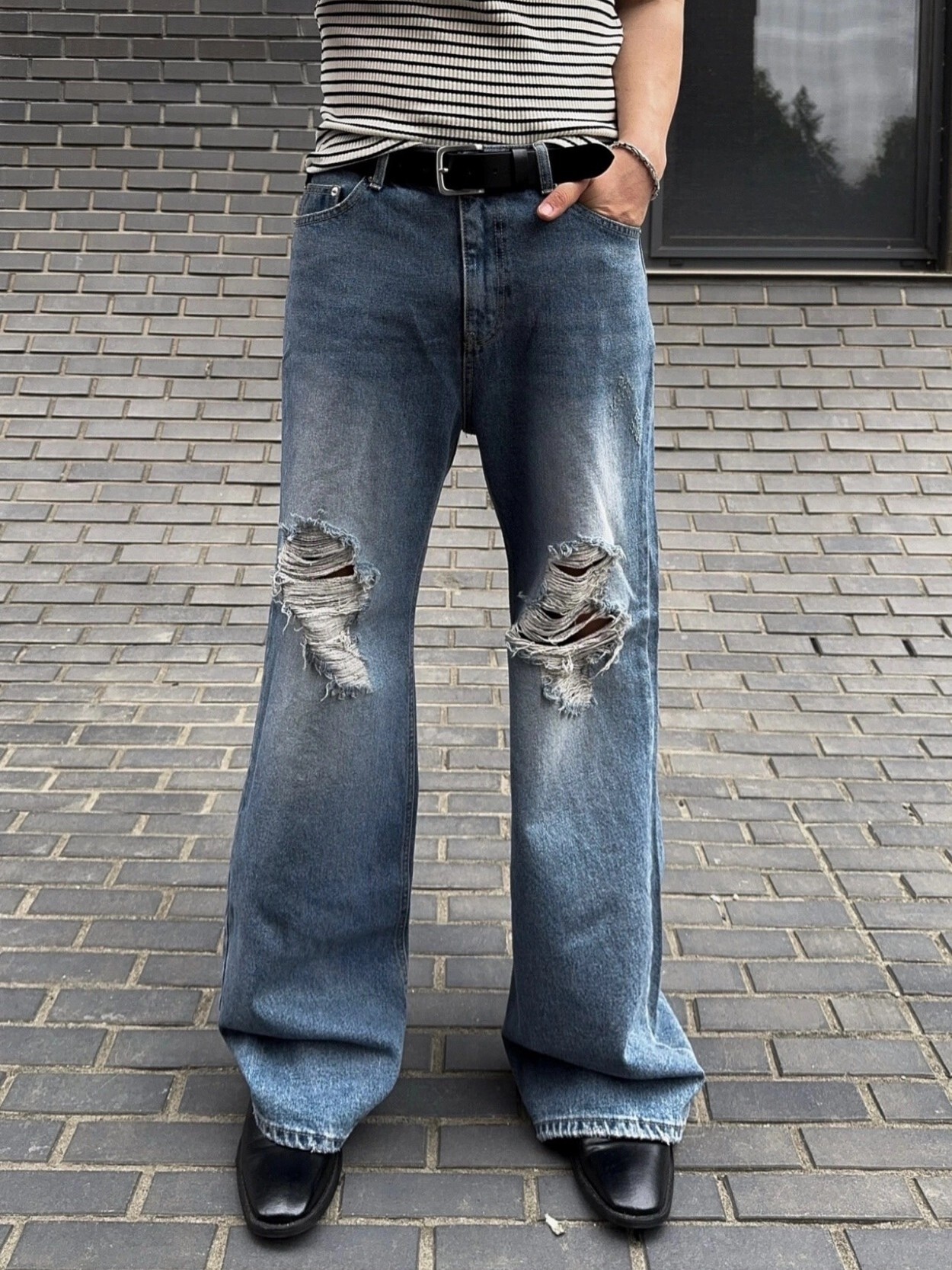 Stones Damaged Jeans Bootcut
