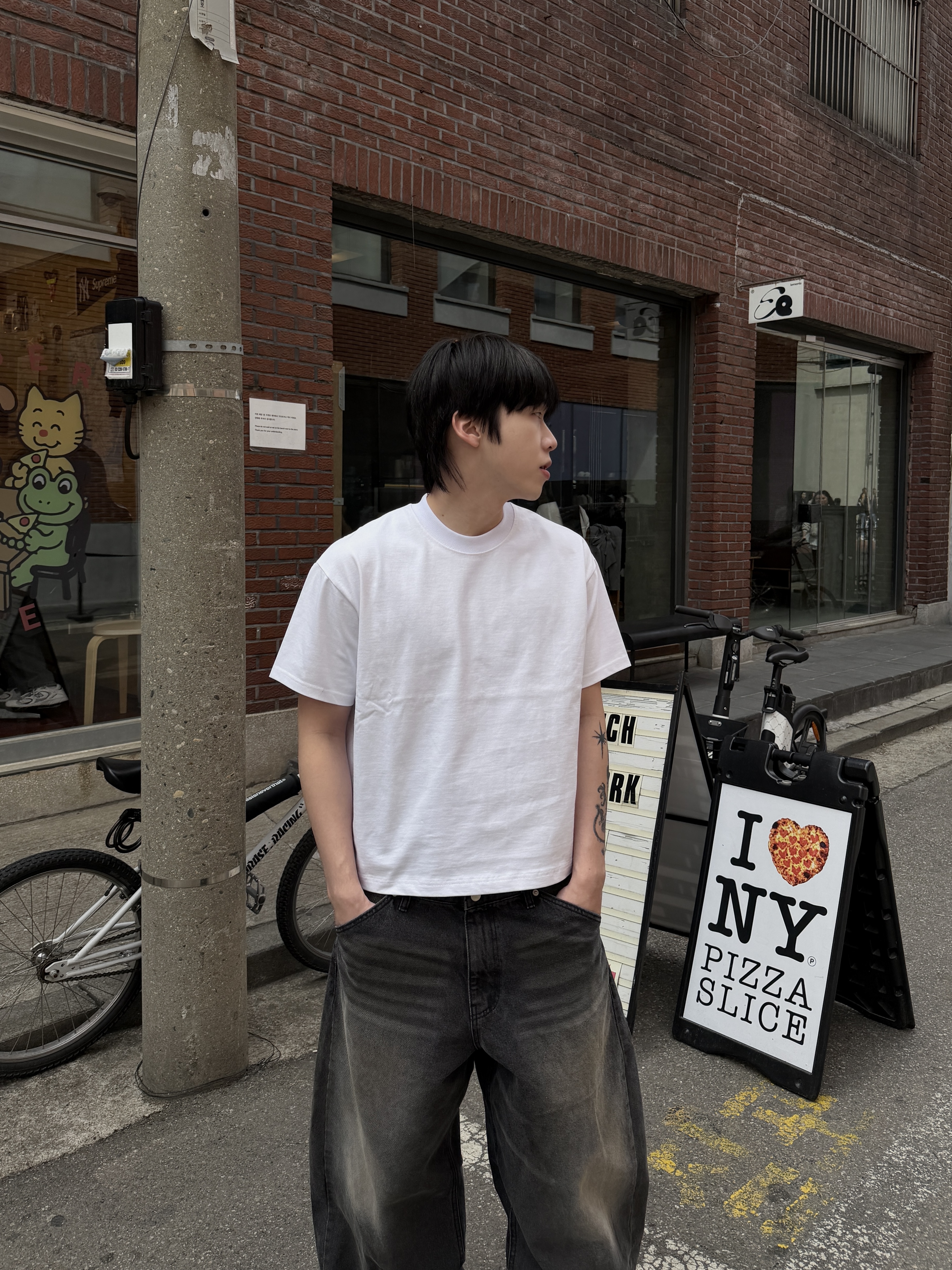 ［IDEAL MADE］BOXY 重磅寬短素面上衣