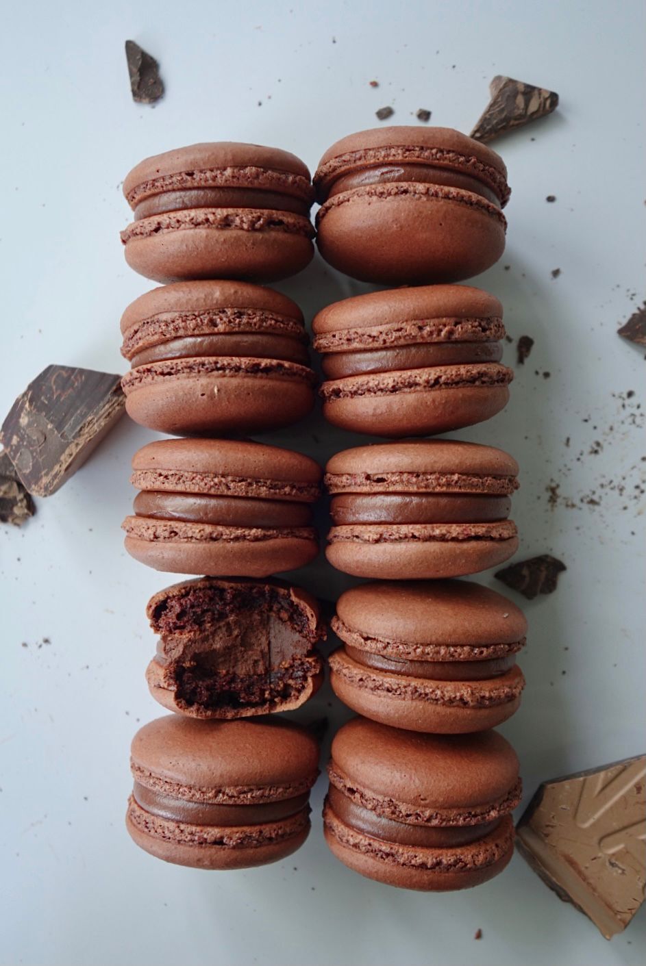 Extra Dark Chocolate Macaron