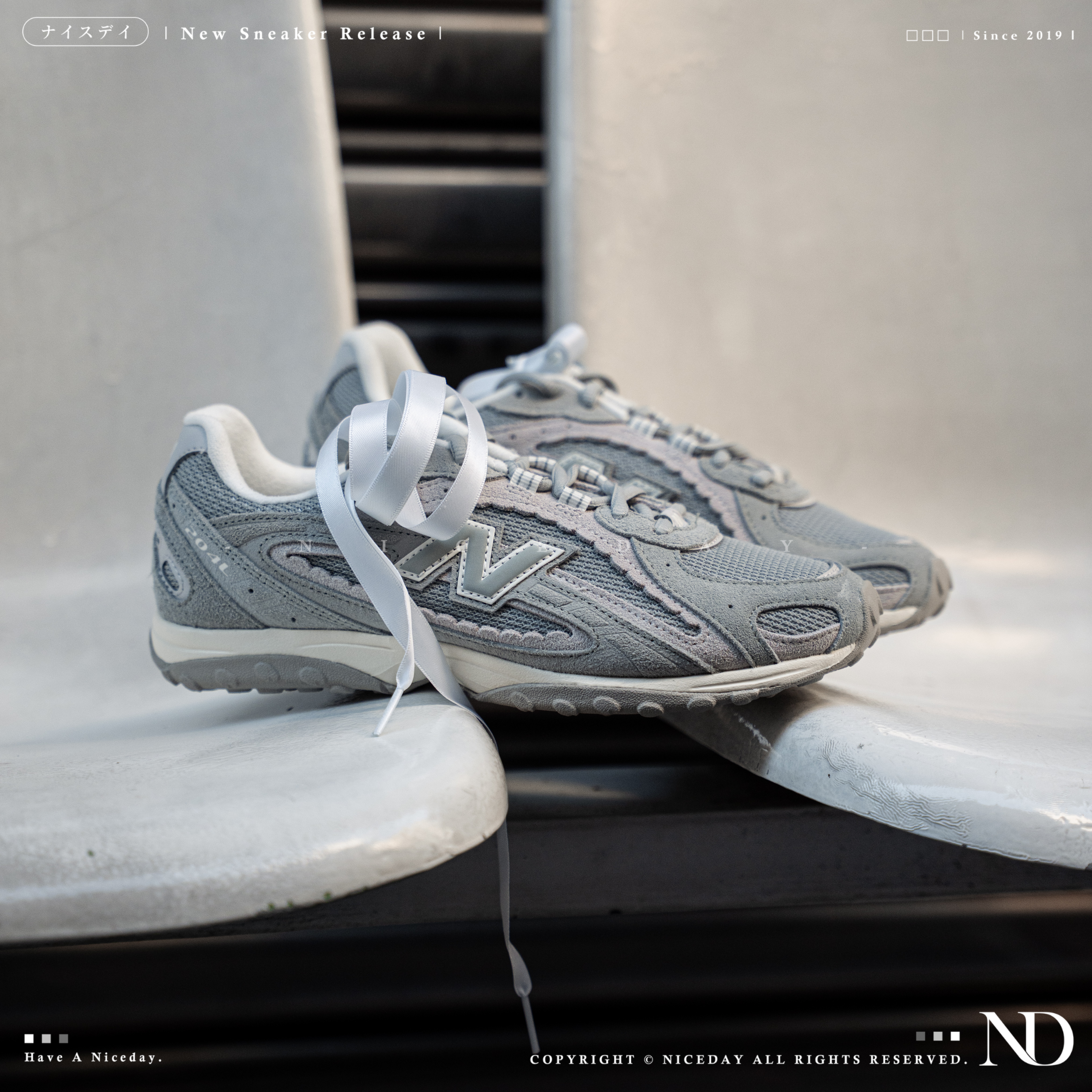 NICEDAY 現貨 New Balance 204L 復古灰 韓系 運動 休閒 穿搭 工裝 U204L5AV