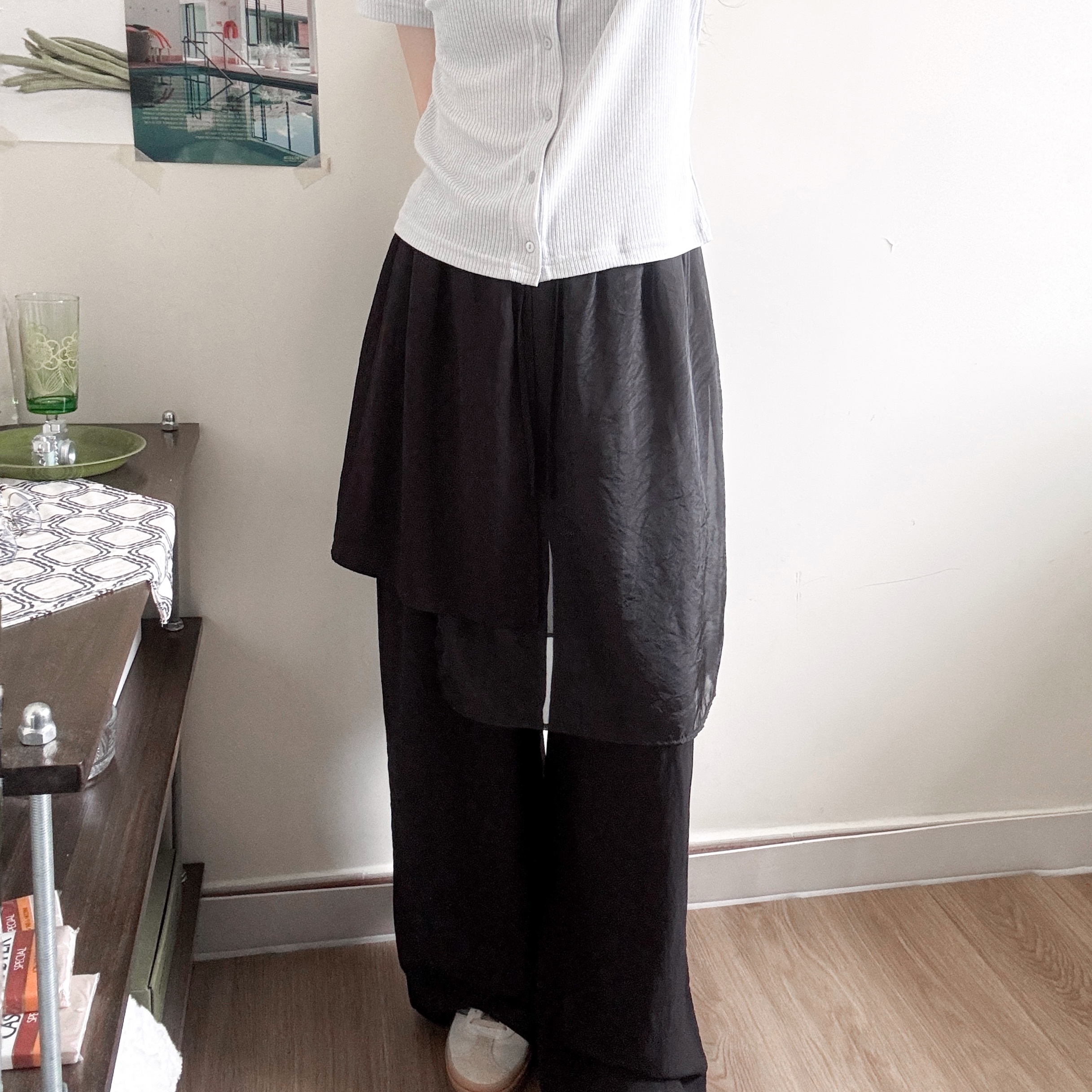 設計款屁簾裙褲