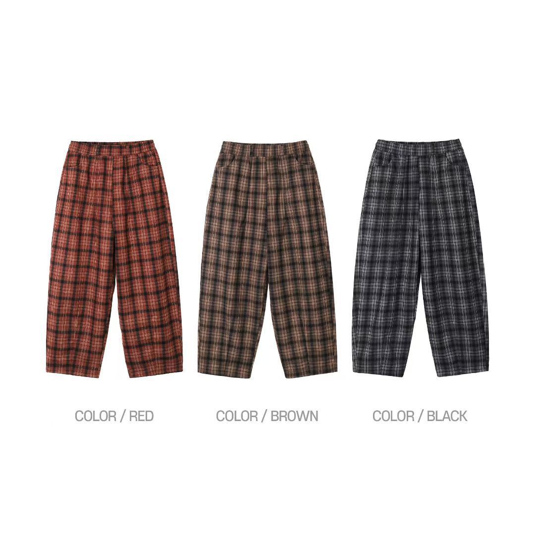 格仔鬆身褲 HiRlSK-003P