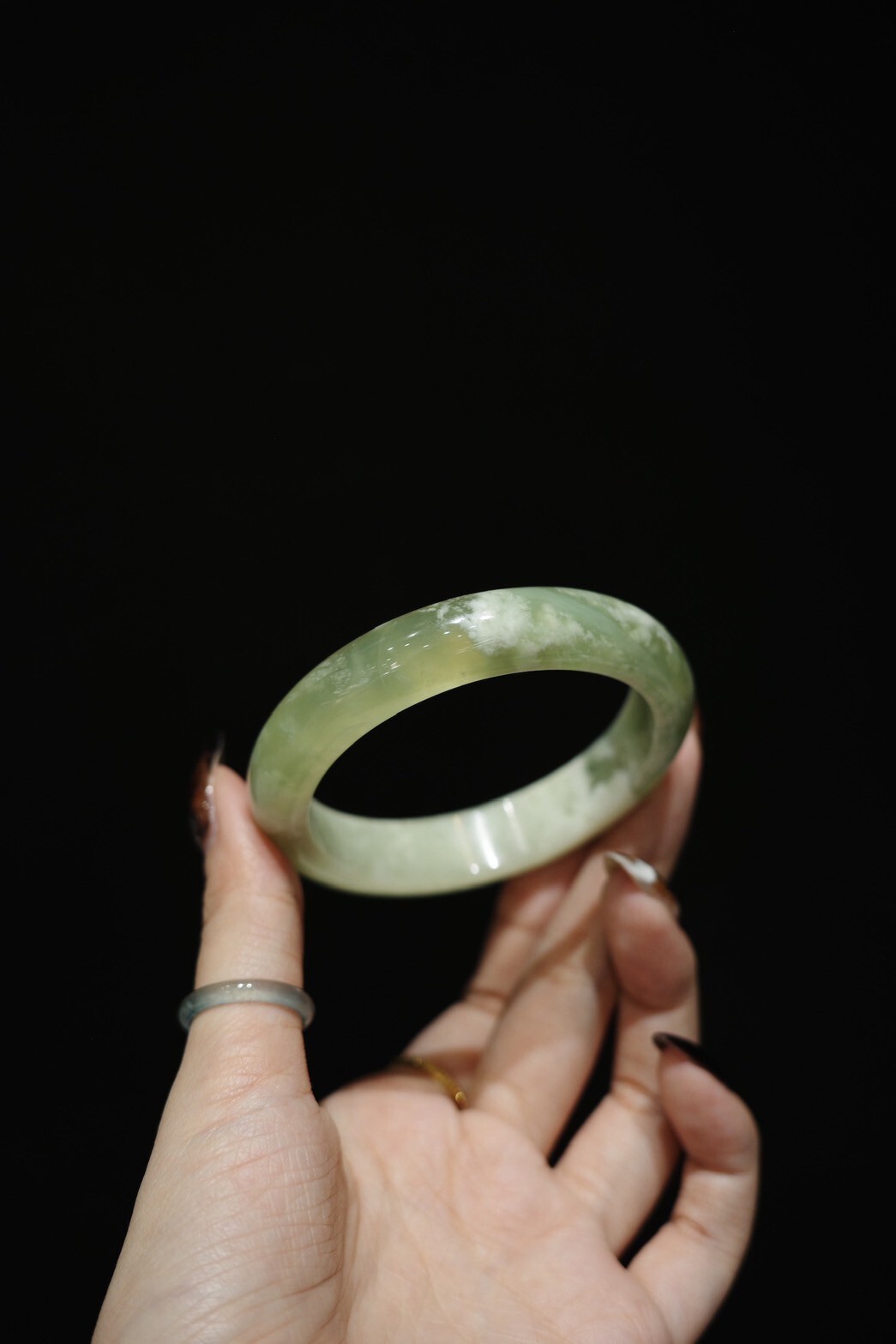 厚奶綠｜岫玉｜58圈口