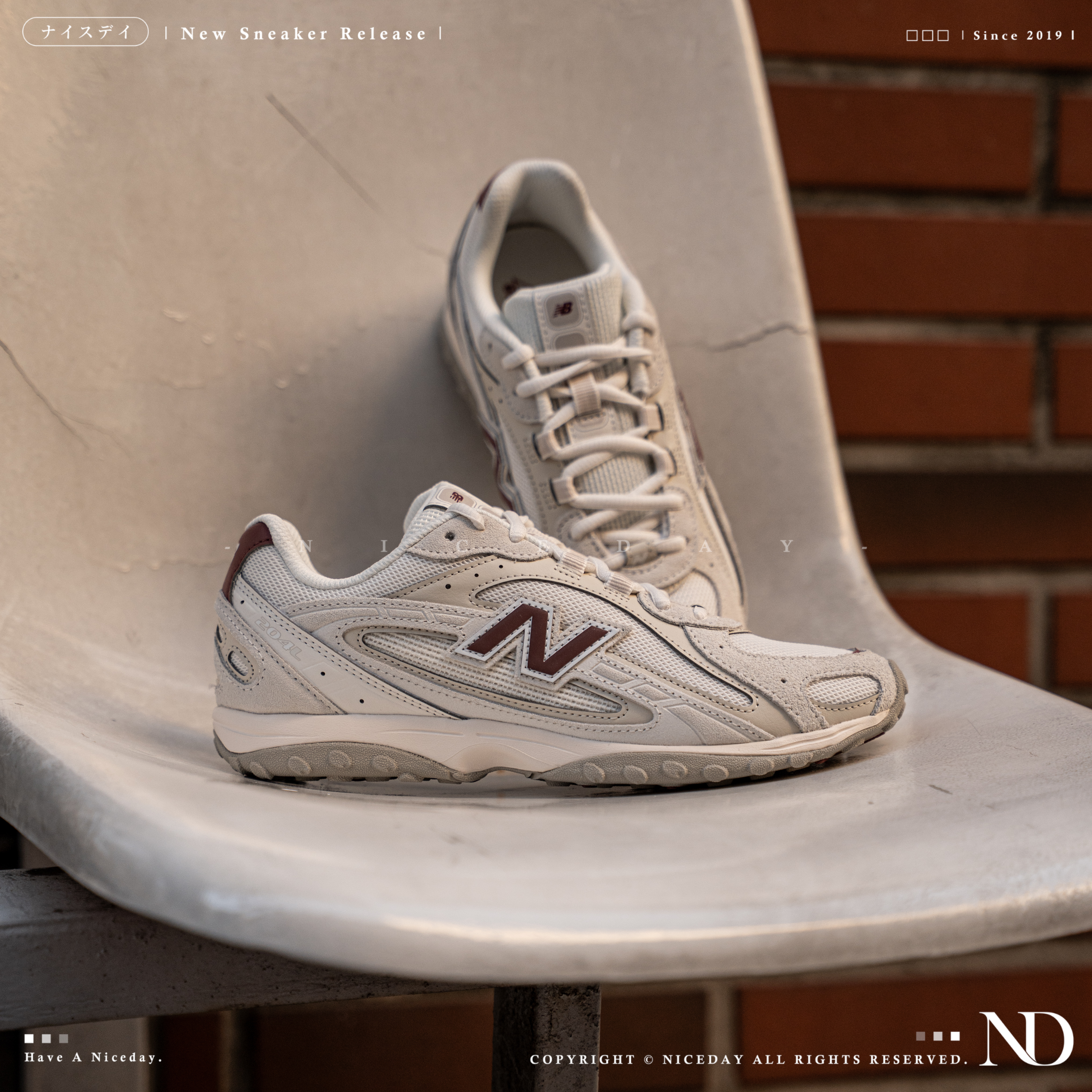 NICEDAY 現貨 NEW BALANCE 204L 紅白 運動 百搭 日系 U204L1ZH
