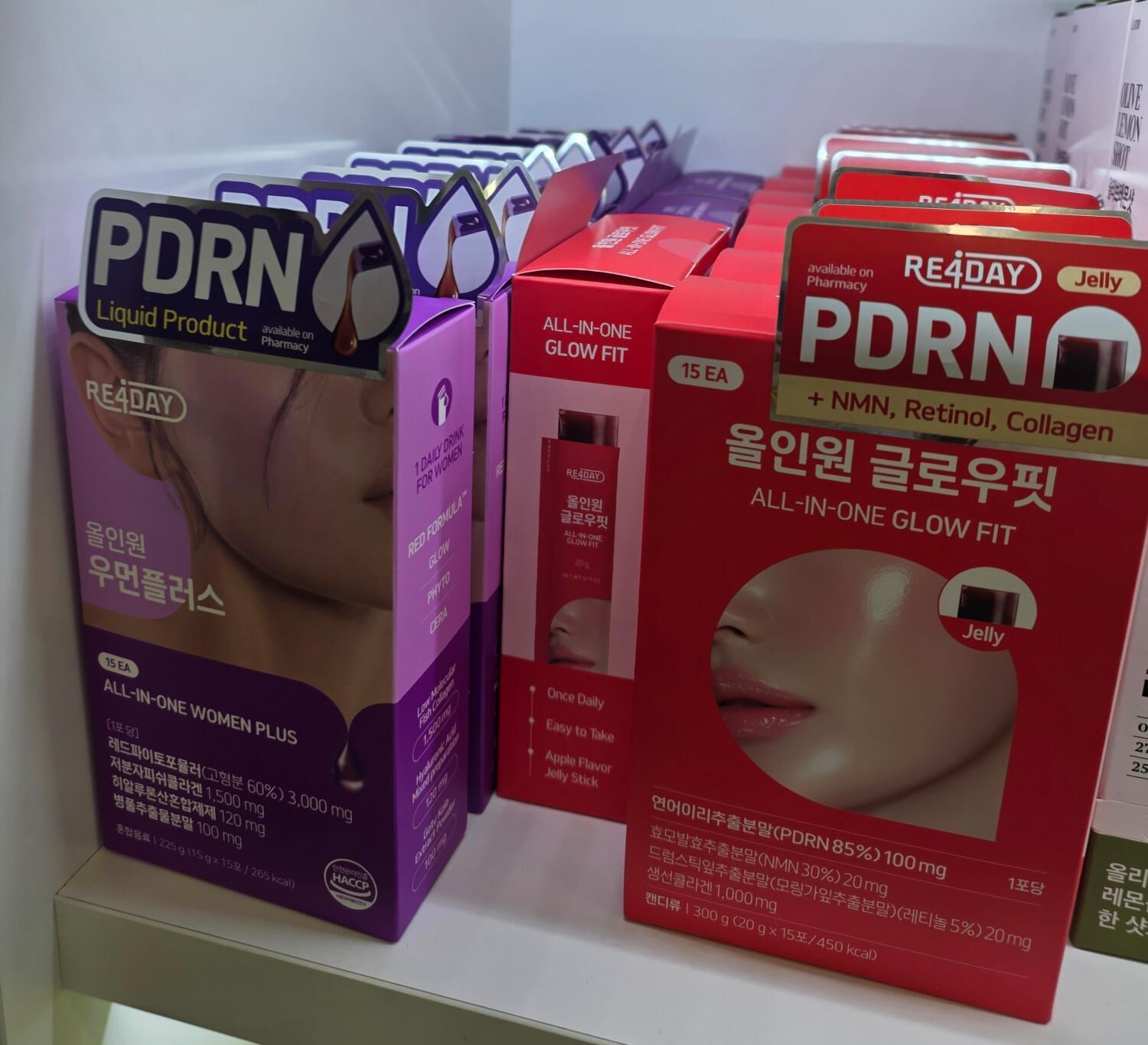 RE4DAY 1+1套裝 PDRN woman plus + glow fit