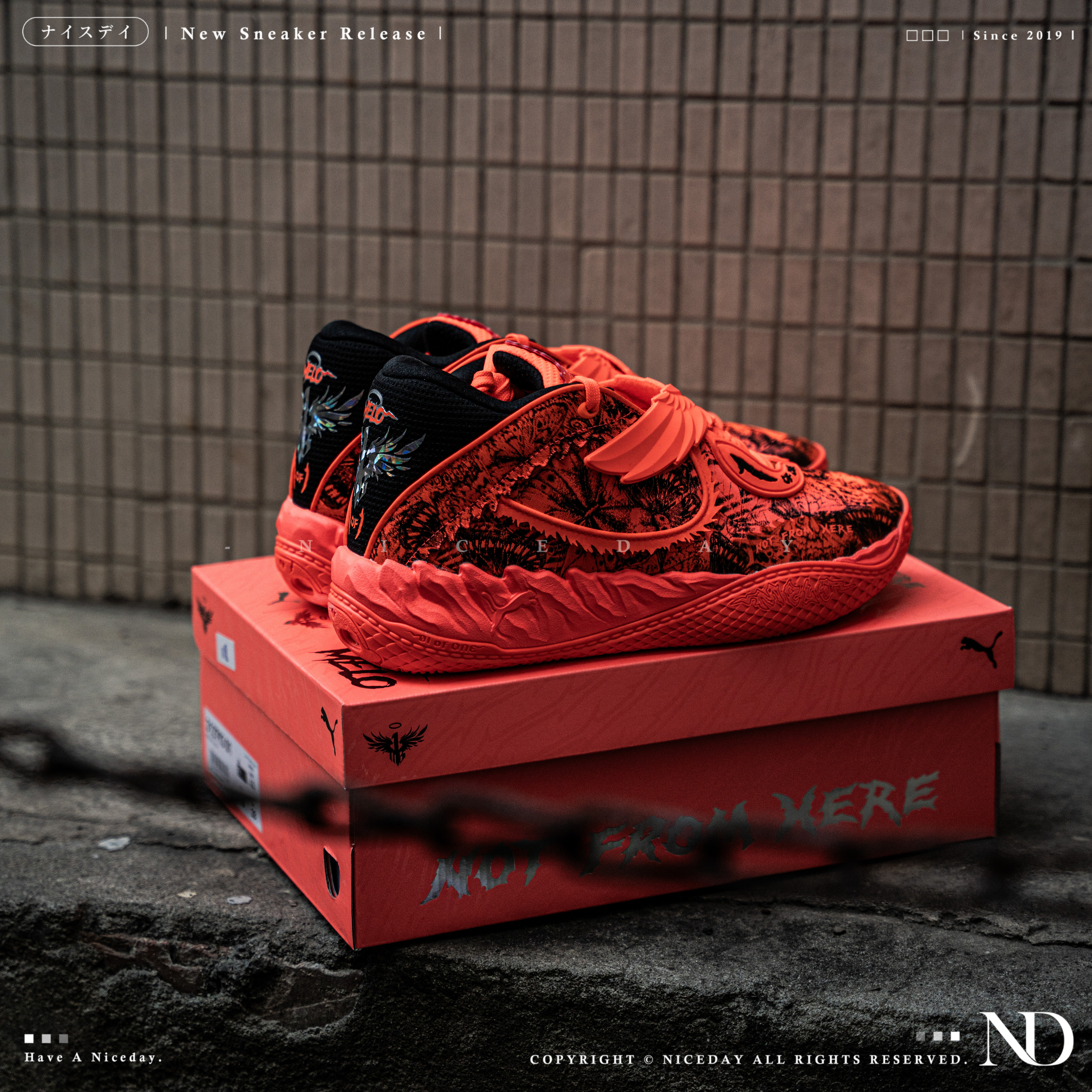 NICEDAY 現貨 Puma Mb.05 LaMelo Ball Flutter 橘紅黑 球哥 melo  籃球鞋 運動 實戰鞋 312793-01