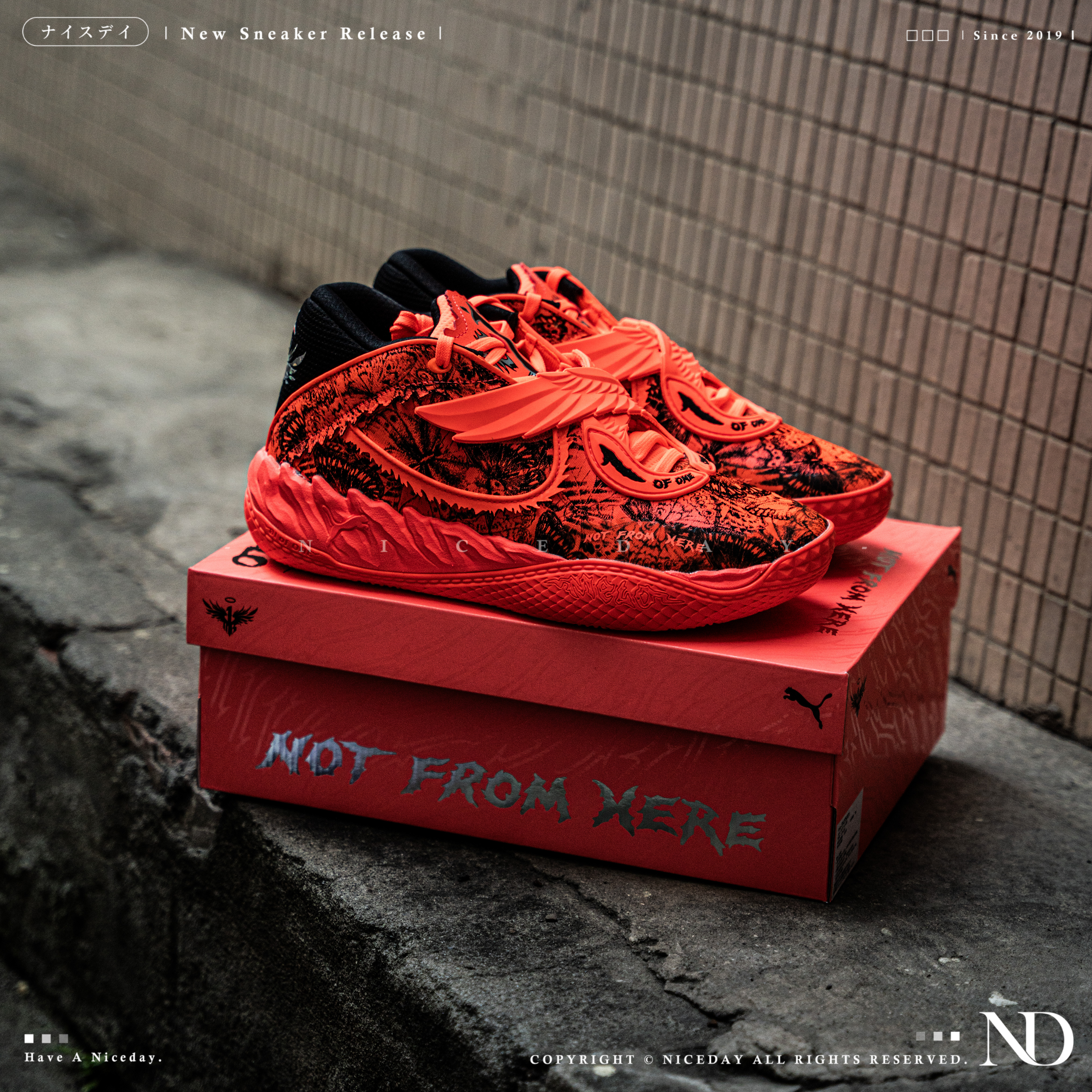 NICEDAY 現貨 Puma Mb.05 LaMelo Ball Flutter 橘紅黑 球哥 melo  籃球鞋 運動 實戰鞋 312793-01