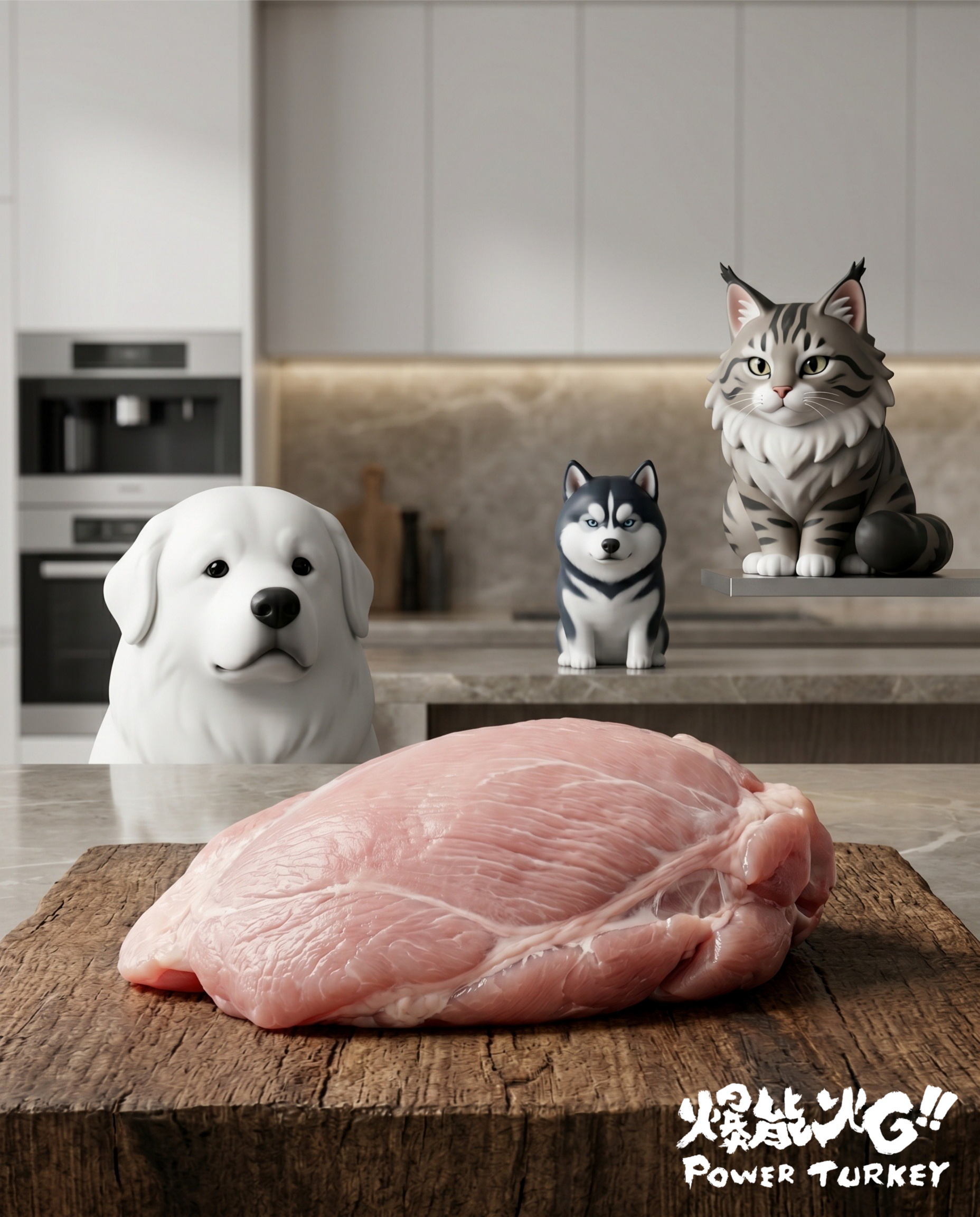 週末 (Sat - Sun) ｜ 釋放天性的咀嚼盛宴  週末是為毛孩端上頂級原塊大餐的專屬時刻。 完整保留厚實肌肉紋理的去骨腿排與胸肉，讓毛孩盡情享受大口撕咬的原始快感與潔牙樂趣。 這是我們對 100% 頂級單一肉源最不容質疑的自信展現_爆能火G訂閱制_趕食髦