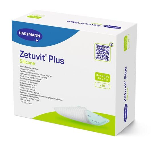 Zetuvit Plus Silicone 矽膠SAP高級收敷墊（無黏邊）