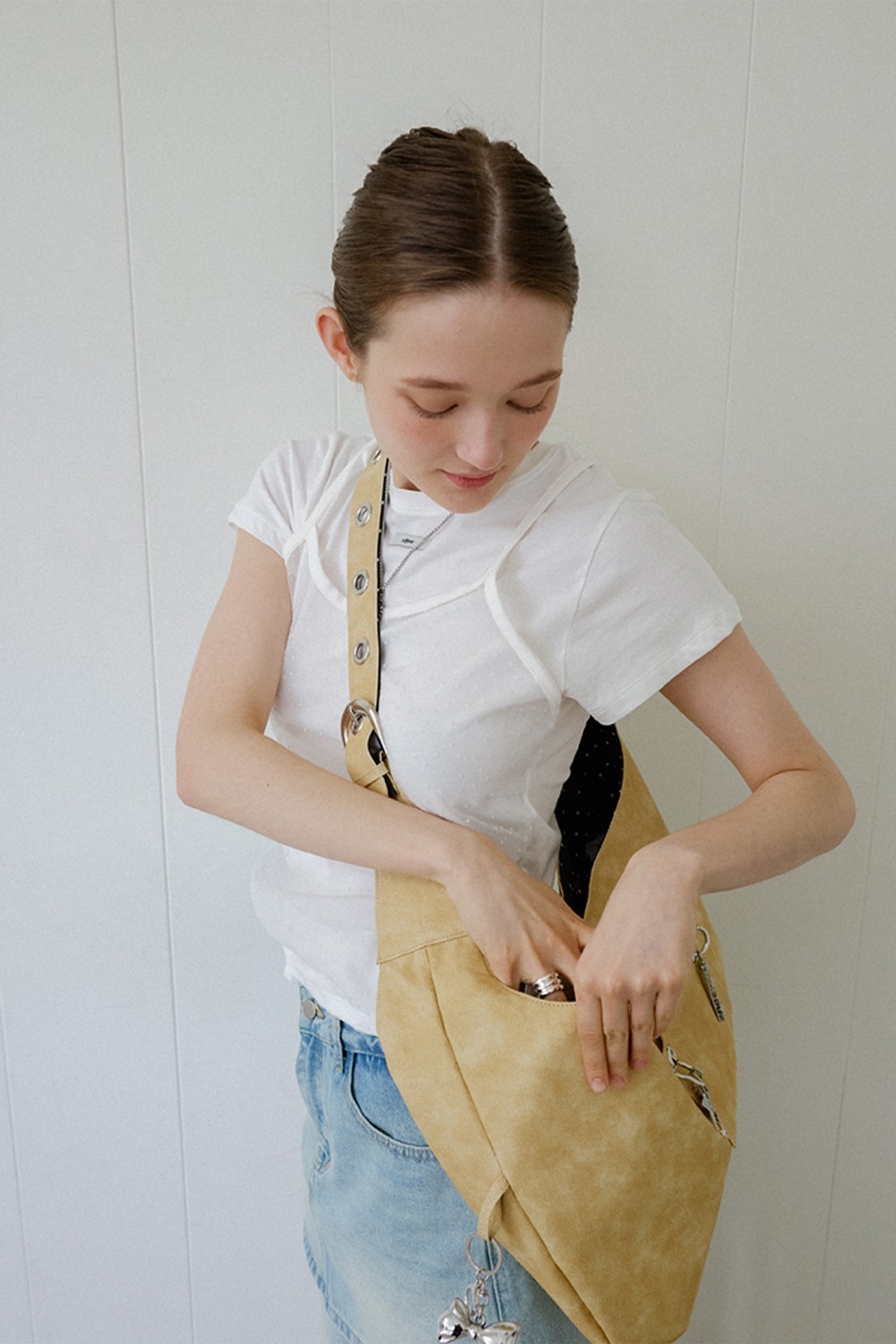 LETERIE｜BUSTIER LAYERED T-SHIRT (12colors)