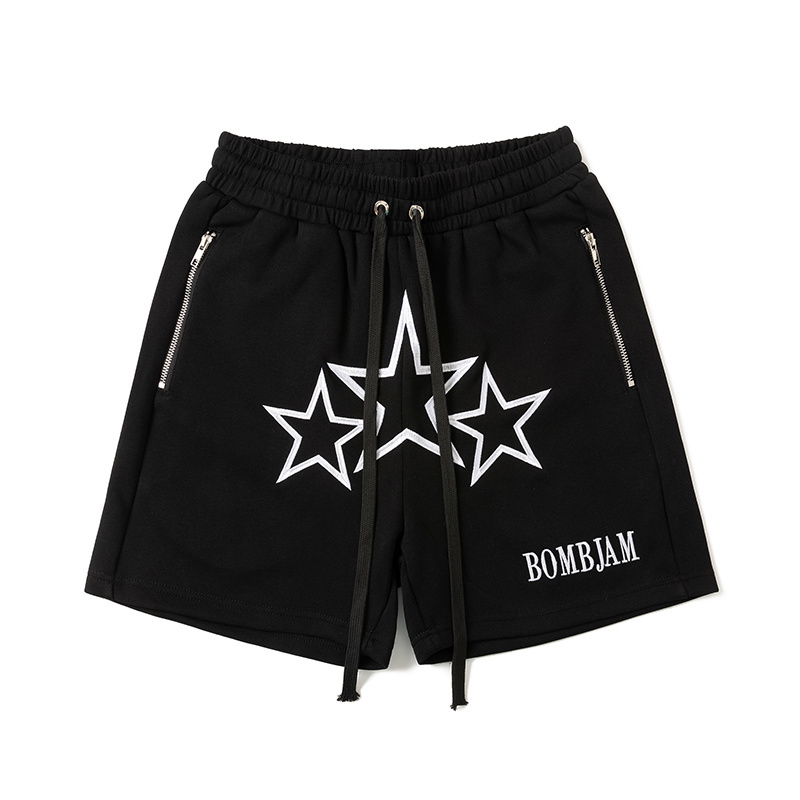 《S.V》三星鏤空刺繡棉短褲