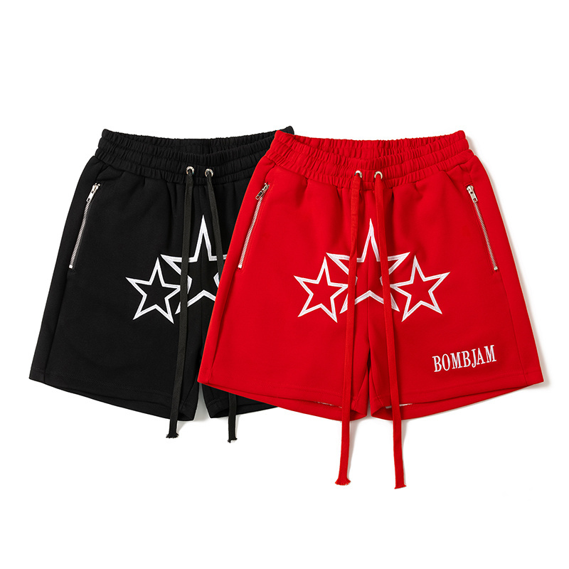 《S.V》三星鏤空刺繡棉短褲