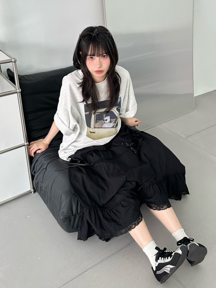 Be a Cool guy 馬爾濟斯圖案磨毛大tee