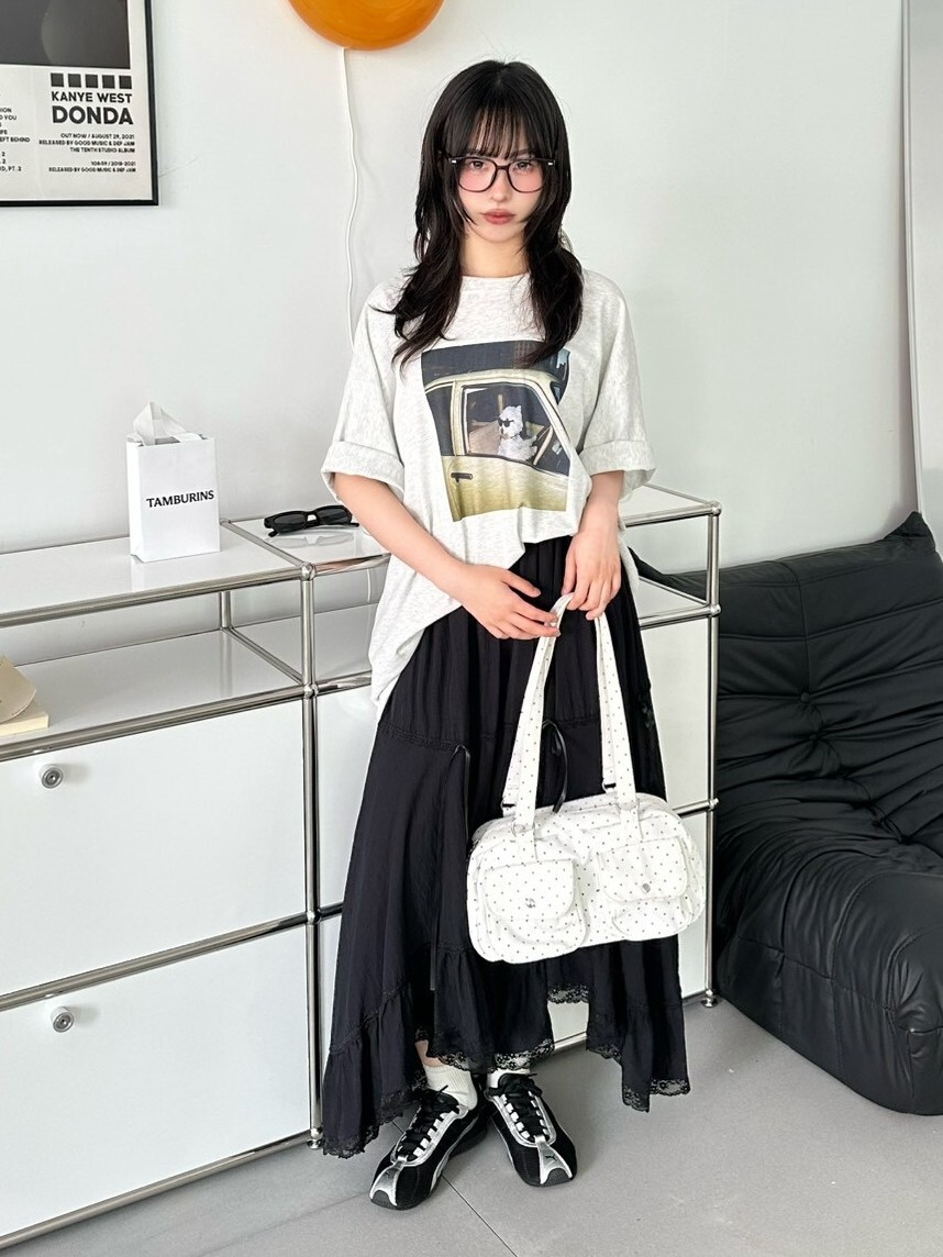 Be a Cool guy 馬爾濟斯圖案磨毛大tee