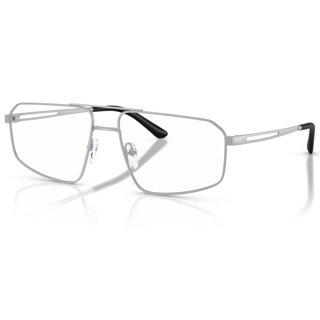 【EMPORIO ARMANI】EA1184 3045-58mm 光學眼鏡(霧光銀色)♦