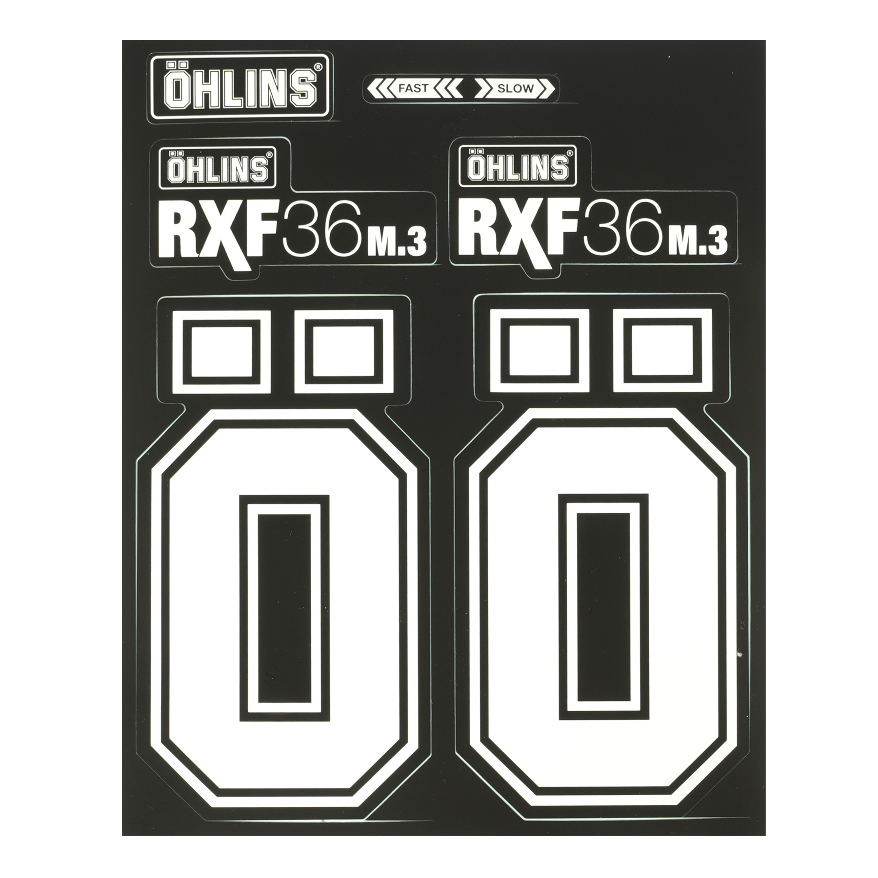 Öhlins 原廠避震前叉貼紙組
