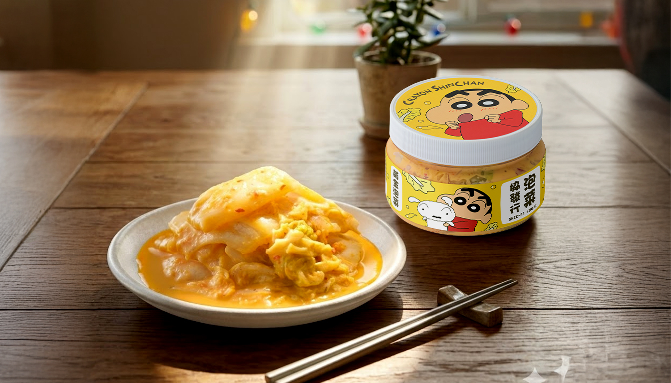 協發行黃金泡菜質感美食特寫