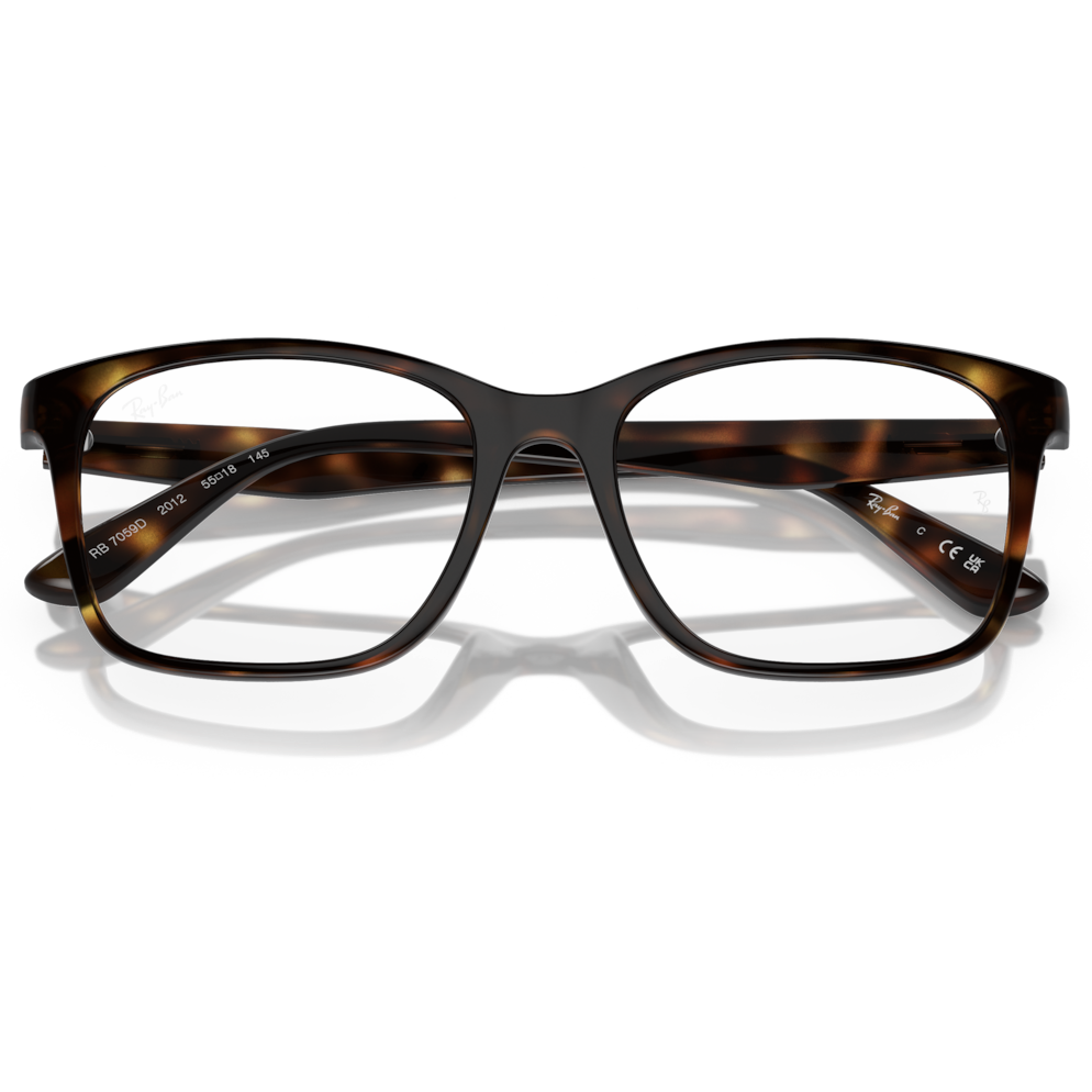 【RayBan】RB7059D 2012-55mm 光學眼鏡(琥珀色)♦