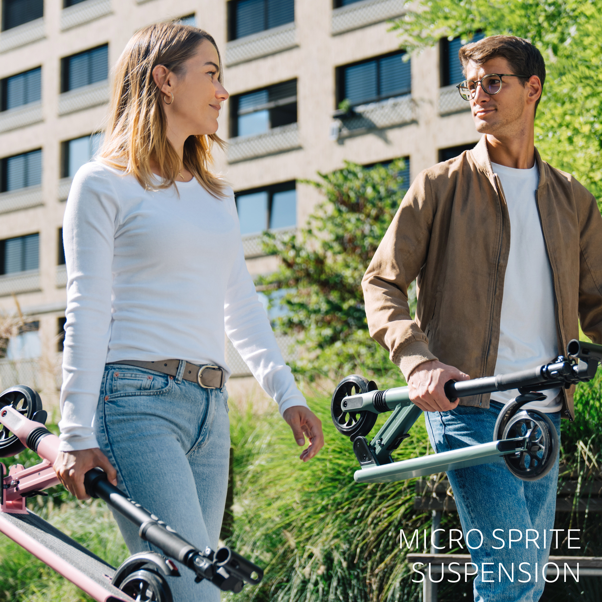 Micro Sprite Suspension 避震版成人滑板車 灰色-適合12歲以上-SA0245