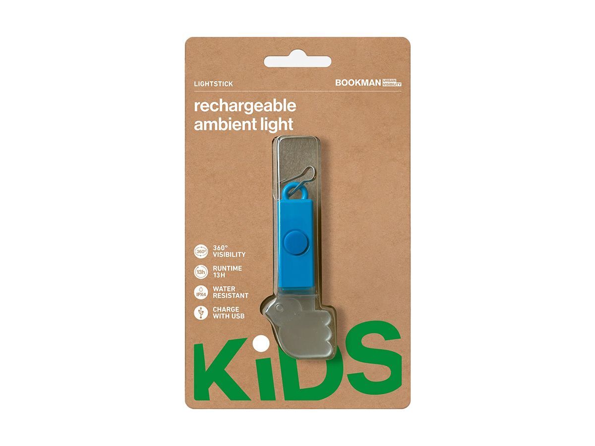 Bookman Lightstick Kid 造型拉鍊燈 藍色