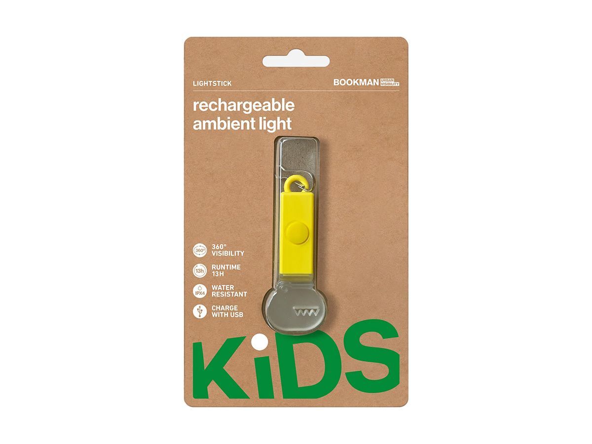 Bookman Lightstick Kid 造型拉鍊燈 黃色